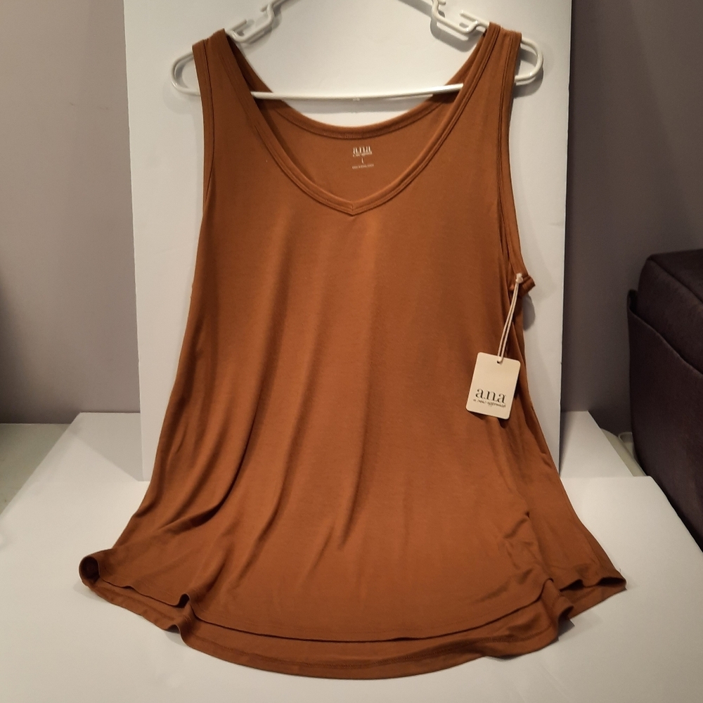 a.n.a Women's Brown Tank Top